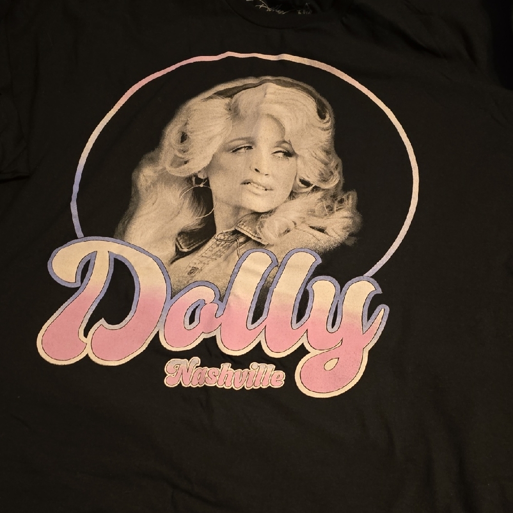 Dolly Parton Black Graphic Tee
